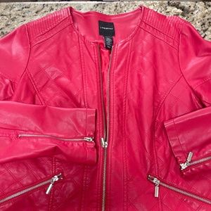 Red Pleather Jacket